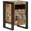 vidaXL Mesa de cabeceira 40x40x59 cm em madeira maci&ccedil;a reciclada