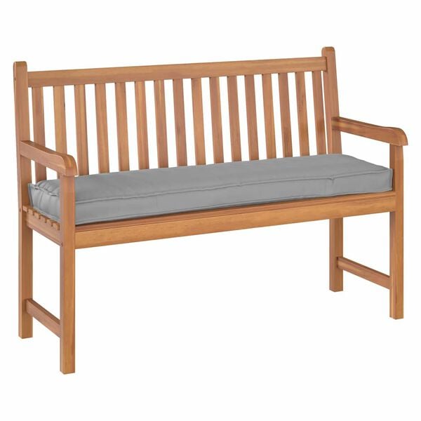 vidaXL Almofada de palete para banco Cinzeto 140 x 40 x 8 cm