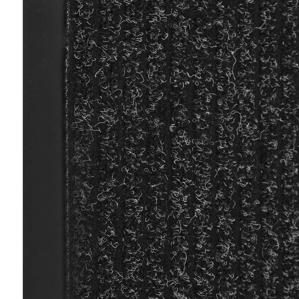 vidaXL Tapete de porta às riscas 40x60 cm antracite