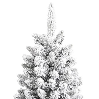 vidaXL Árvore de Natal artificial com neve PVC & PE 150 cm