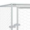 vidaXL Canil de exterior 2x6x2 m a&ccedil;o galvanizado prateado