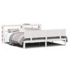 vidaXL Estrutura de cama c/ cabeceira sem colch&atilde;o 200x200 cm branco