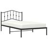 vidaXL Estrutura de cama com cabeceira 107x203 cm metal preto