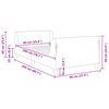vidaXL Estrutura de Cama Infantil com Cabeceira Preto 90 x 200 cm