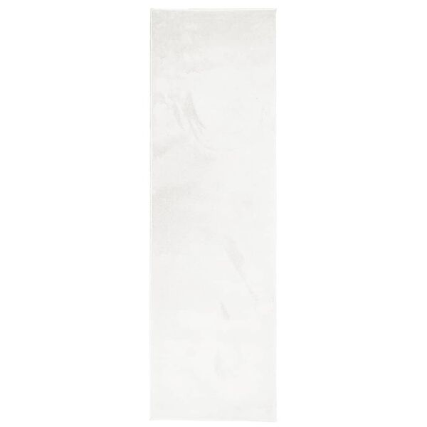 vidaXL Tapete de pelo curto OVIEDO 80x250 cm creme