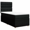 vidaXL Cama com molas/colch&atilde;o 100x200 cm tecido preto
