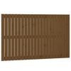 vidaXL Cabeceira de parede 140x3x90 cm pinho maci&ccedil;o castanho-mel