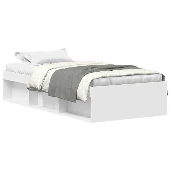 vidaXL Estrutura de cama 100x200 cm branco