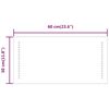 vidaXL Espelho de casa de banho com luzes LED 60x30 cm