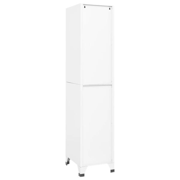 vidaXL Cacifo 38x45x180 cm aço branco