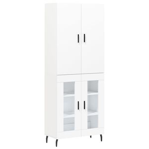 vidaXL Arm&aacute;rio alto 69,5x34x180 cm derivados de madeira branco