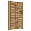 vidaXL Port&atilde;o de jardim 100x175 cm A&ccedil;o Corten Design Quadrado