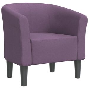 vidaXL Poltrona tecido roxo