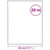 vidaXL Pel&iacute;cula para janela fosca 60x2000 cm PVC design &agrave;s riscas