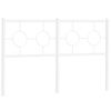 vidaXL Cabeceira de substitui&ccedil;&atilde;o 140 cm metal branco