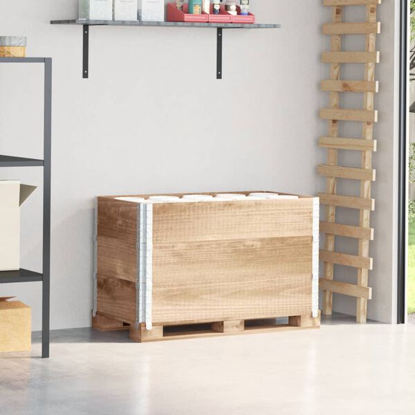 vidaXL Colares para paletes 3 pcs 100x50 cm madeira de pinho maci&ccedil;a