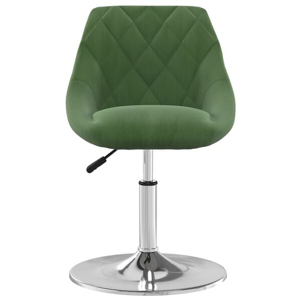 vidaXL Cadeiras de jantar girat&oacute;rias 6 pcs veludo verde-escuro