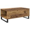 vidaXL Mesa de centro com gaveta Madeira Antiga 90 x 50 x 36,5 cm