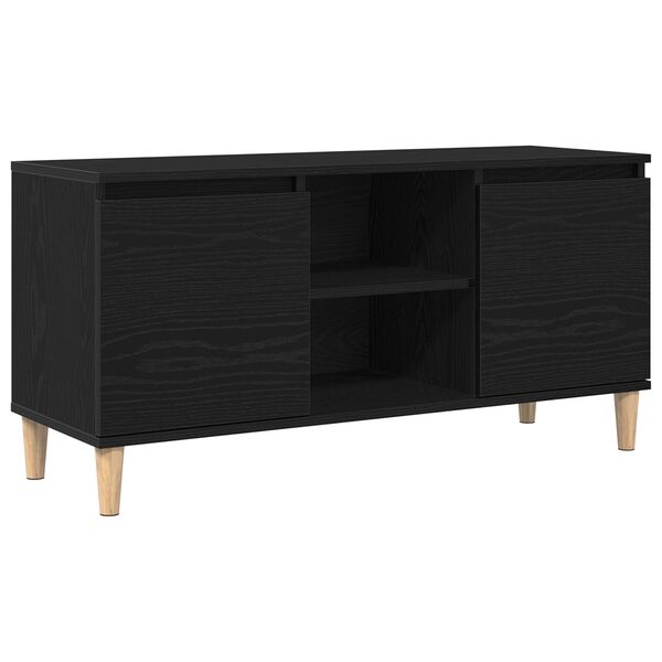 vidaXL Gabinete para TV Carvalho Preto 102 x 35 x 50 cm