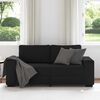 vidaXL Sof&aacute; de 2 lugares tecido 180x77x82 cm preto