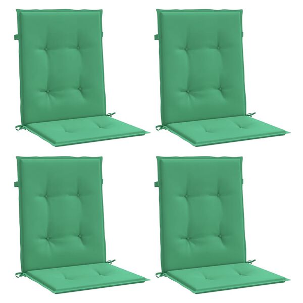 vidaXL Almofad&otilde;es lombares p/ cadeiras de jardim 4pcs oxford verde
