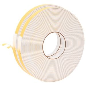 vidaXL Fita de espuma autoadesiva 2 unid. Branco 10mm x 10m Espuma CR