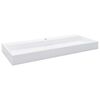 vidaXL Lavat&oacute;rio 120x46x11 cm mineral/m&aacute;rmore fundido branco