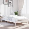 vidaXL Estrutura de cama 90x200 cm pinho maci&ccedil;o branco