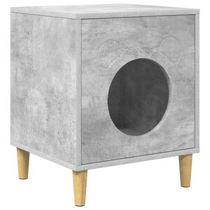 vidaXL Casa para Gatos Concreto 42,5 x 40 x 53 cm Madeira processada