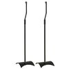 vidaXL Suportes colunas universais 2 pcs preto