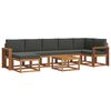 vidaXL Conjunto de Sof&aacute;s para Exterior 8 unid. Natural e Antracite