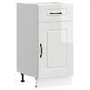 vidaXL Arm&aacute;rio de cozinha baixo Kalmar branco alto brilho