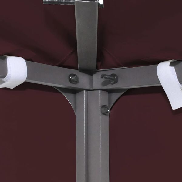 vidaXL Cobertura gazebo c/ 2 camadas 310 g/m² 3x3 m bordô