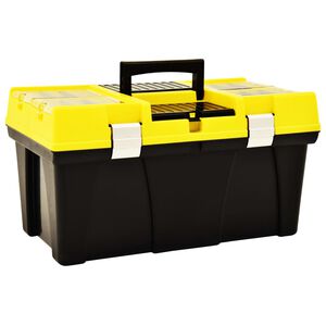 vidaXL Caixa de ferramentas 595x337x316 mm pl&aacute;stico amarelo