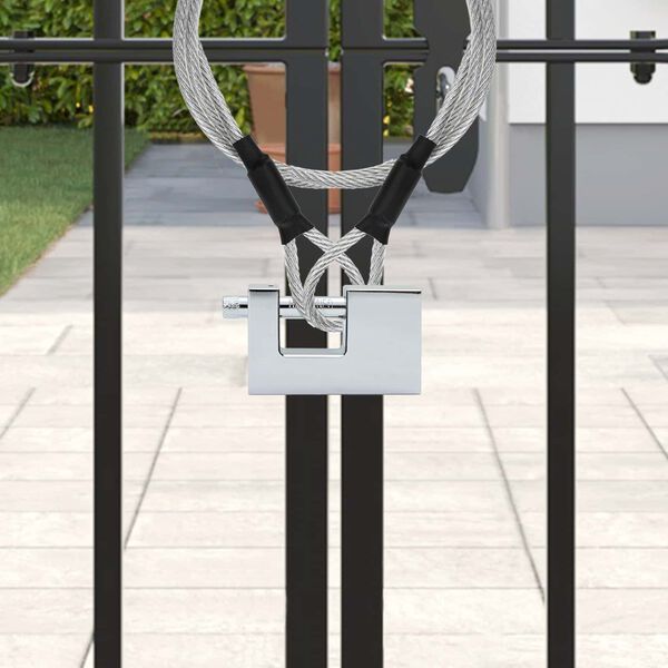 vidaXL Cadeado 6 pcs Prateado 7,8 x 2 x 5 cm Ferro