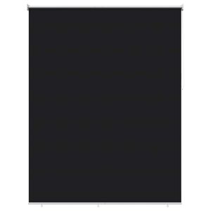 vidaXL Persiana de Rol&ocirc; para Exterior com Prote&ccedil;&atilde;o UV Preto Poli&eacute;ster