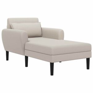 vidaXL Chaise longue Avel&atilde; Veludo granulado