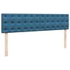 vidaXL Estrutura de cama otomana com colch&atilde;o 180x200 cm azul escuro