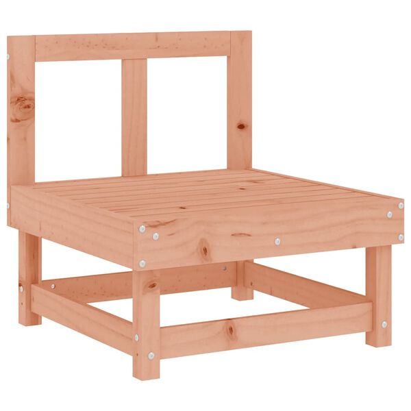 vidaXL Sof&aacute; de centro com almofad&otilde;es madeira de douglas maci&ccedil;a