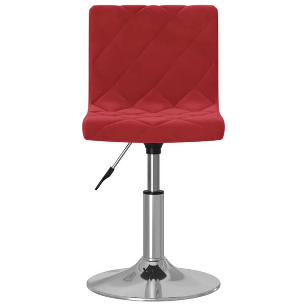 vidaXL Banco de bar veludo vermelho tinto