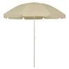 vidaXL Guarda-sol de praia 240 cm amarelo areia