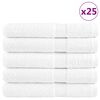 vidaXL Toalhas premium SOLUND 25 pcs 100x200 cm 600 gsm branco