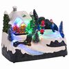 vidaXL Mini Vila de Natal 16 x 11,5 x 13 cm Pl&aacute;stico Multicolor