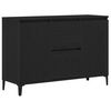 vidaXL Buffet Carvalho Preto 104 x 35 x 70 cm Derivados de Madeira