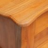 vidaXL Mesa Lateral Natural 60,5 x 30 x 61 cm Madeira de Mogno S&oacute;lida