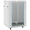 vidaXL Arm&aacute;rio bastidor 15U c/ p&eacute;s girat&oacute;rios 19" IP20 60x45x86 cm