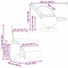vidaXL Poltrona reclin&aacute;vel Branco 98 x 71 x 106 cm PU
