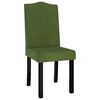 vidaXL Cadeiras de jantar 2 pcs veludo verde-escuro
