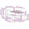 vidaXL Estrutura de cama sem colch&atilde;o 80x200 cm madeira de pinho maci&ccedil;a