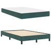 vidaXL Cama Box com colchão Verde Escuro 120 x 220 cm tecido